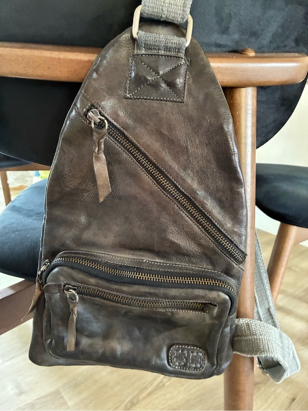 Bed Stu Andie Black Leather Sling Bag - Casual Crossbody
